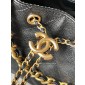 Chanel 25 Small handbag -Black Caviar leather 