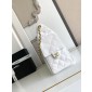 Chanel 25 Small handbag -White Caviar leather 