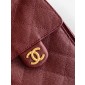 Chanel 25 Small handbag -Burgundy Caviar leather 