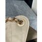 Chanel 25 Small handbag -Beige Caviar leather 