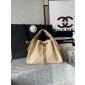 Chanel 25 Small handbag -Beige Caviar leather 