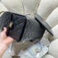 Chanel 25 Medium handbag -Black Grained Leather 