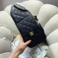 Chanel 25 Medium handbag -Black Grained Leather 