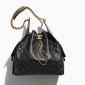 Chanel 25 Medium handbag -Black Grained Leather 