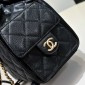Chanel 25 Medium Backpack in Grained Calfskin-Black