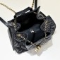 Chanel 25 Medium Backpack in Grained Calfskin-Black
