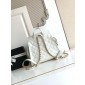 Chanel 25 Medium Backpack in Grained Calfskin-White