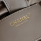 Chanel 25 Medium Backpack in Suede calfskin-Grey