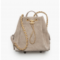 Chanel 25 Medium Backpack in Suede calfskin-Grey
