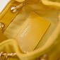 Chanel 25 Mini Bag in Suede Calfskin-Yellow