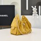 Chanel 25 Mini Bag in Suede Calfskin-Yellow