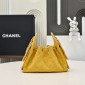 Chanel 25 Mini Bag in Suede Calfskin-Yellow