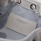 Chanel 25 Mini Bag in Suede Calfskin-Grey