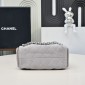 Chanel 25 Mini Bag in Suede Calfskin-Grey