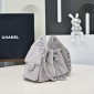 Chanel 25 Mini Bag in Suede Calfskin-Grey