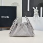 Chanel 25 Mini Bag in Suede Calfskin-Grey