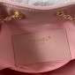 Chanel 25 Mini Bag in Suede Calfskin-Pink