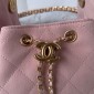 Chanel 25 Mini Bag in Suede Calfskin-Pink