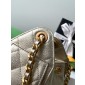 Chanel 25 Mini Bag in Grained Calfskin-Gold