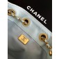 Chanel 25 Mini Bag in Grained Calfskin-Light blue