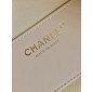 Chanel 25 Mini Bag in Grained Calfskin-White