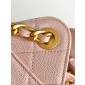 Chanel 25 Mini Bag in Grained Calfskin-Pink