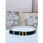 Cintura reversibile Dior 3.4cm