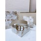 Cintura reversibile Dior 3.4cm