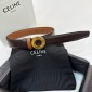 cintura celine Disc Buckle Reversible 25mm