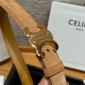 Cintura celine Triomphe Buckle 25mm in Suede Calfskin