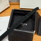 Cintura celine Triomphe Buckle 25mm in Suede Calfskin