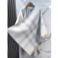 Burberry Check Wool Cape 