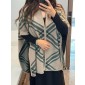 Burberry Check Wool Cape 