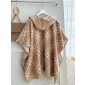 Burberry Check Wool Hooded Cape 