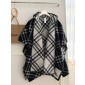 Burberry Check Wool  Hooded Cape 