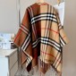 Burberry Contrast Check Check Cashmere Cape