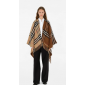 Burberry Contrast Check Check Cashmere Cape
