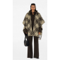 Burberry Reversible Check Wool Hooded Cape 