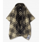 Burberry Reversible Check Wool Hooded Cape 
