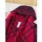 Burberry Reversible Check Wool Hooded Cape 