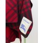 Burberry Reversible Check Wool Hooded Cape 