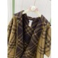 Burberry Reversible Check Wool Hooded Cape 