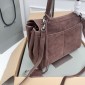 Balenciaga Rodeo Small Handbag in Suede and Calfskin 