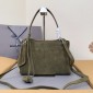 Balenciaga Rodeo Small Handbag in Suede and Calfskin 