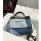 Authentic quality-Dolce Gabbana Large Sicily Handbag in Denim 