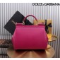 Authentic Quality- Dolce Gabbana Large Sicily Handbag in in Dauphine leather -Fuchsia