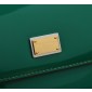 Authentic quality- Dolce Gabbana LargeSicily Handbag in polished calfskin-Green  