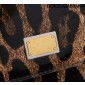 Authentic quality- Dolce Gabbana Large Sicily Handbag in leopard-print polished calfskin 