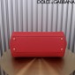 Authentic Quality- Dolce Gabbana Large Sicily Handbag in in Dauphine leather-Red 
