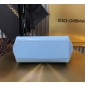 Authentic quality-Dolce Gabbana Medium Sicily Handbag in Polished calfskin-light blue